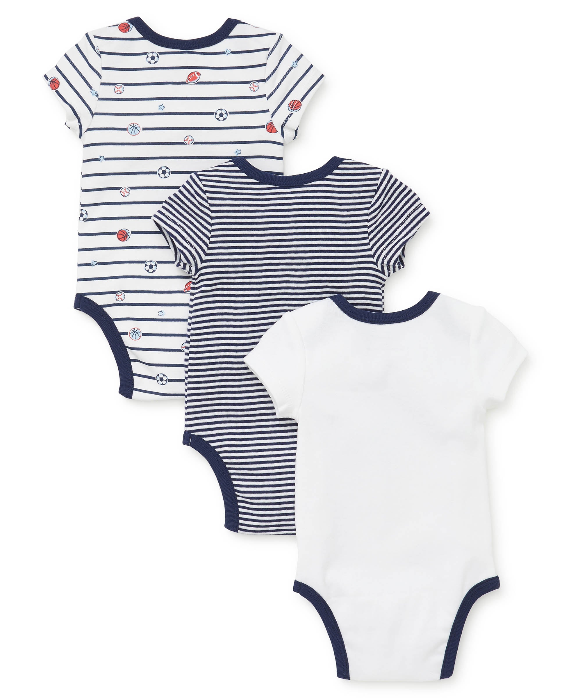 Sports Star 3-Pack Bodysuits - Little Me