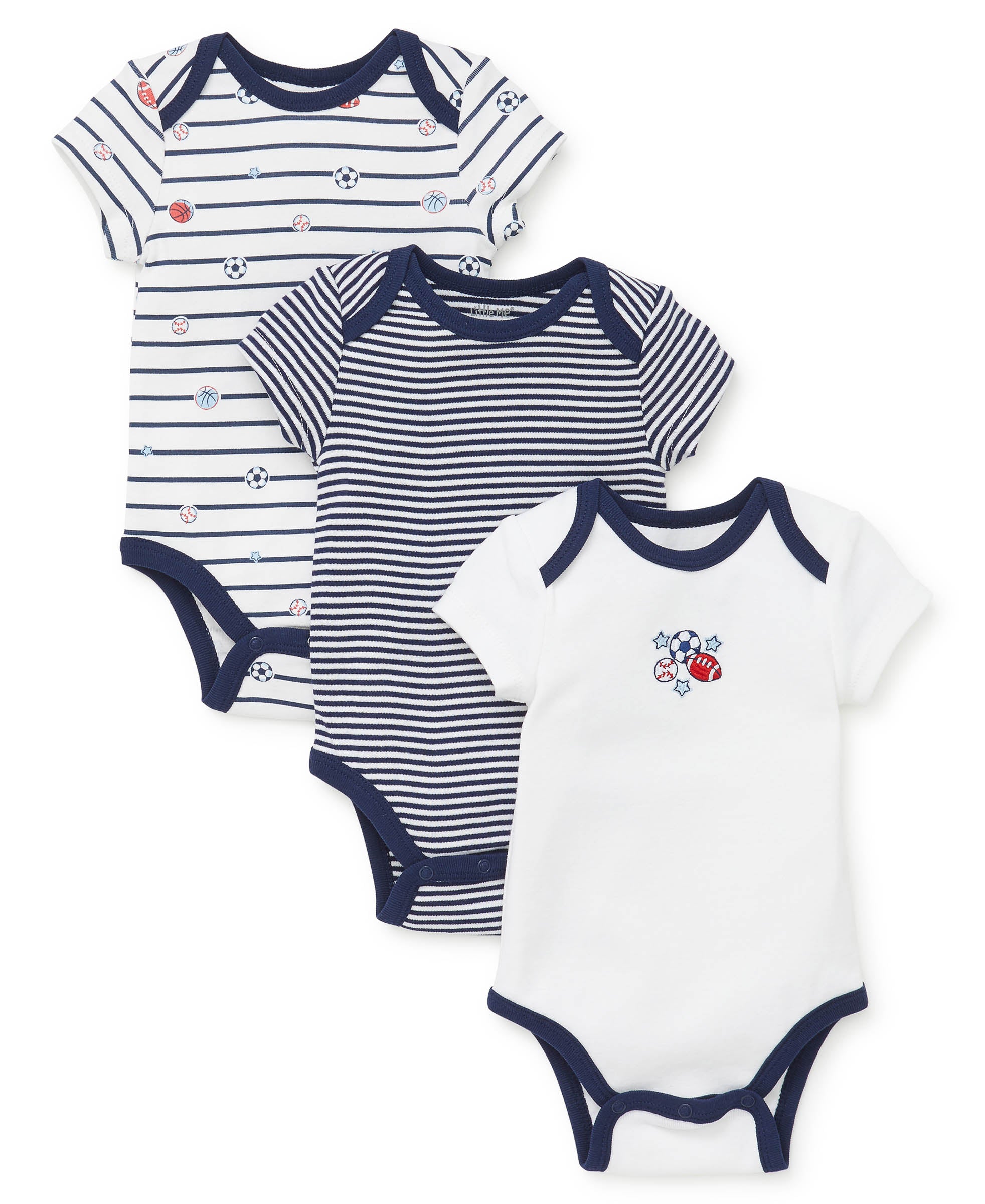 Sports Star 3-Pack Bodysuits - Little Me