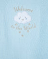Blue Welcome to the World 3-Pack Bodysuits - Little Me