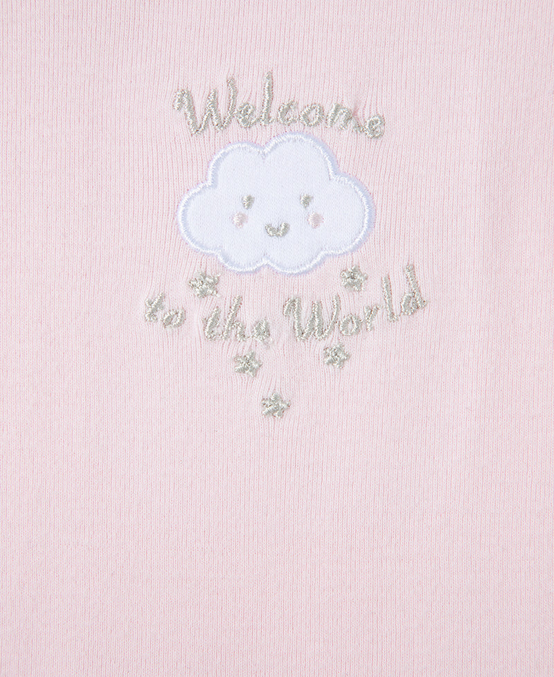 Pink Welcome to the World 3-Pack Bodysuits - Little Me