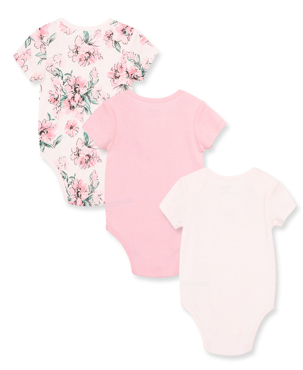 Dream Floral 3-Pack Bodysuits - Little Me