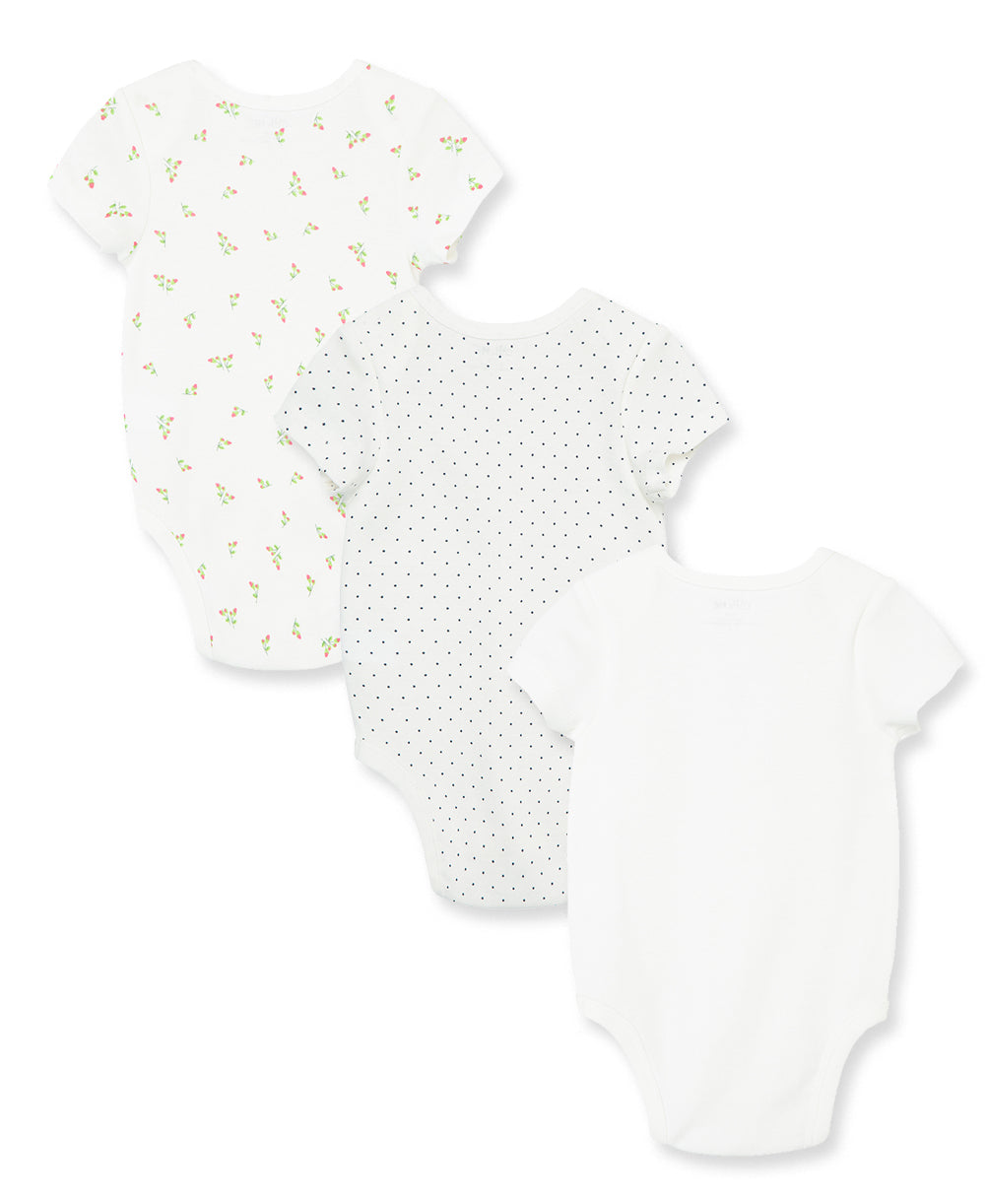 Rosebud 3-Pack Bodysuits - Little Me