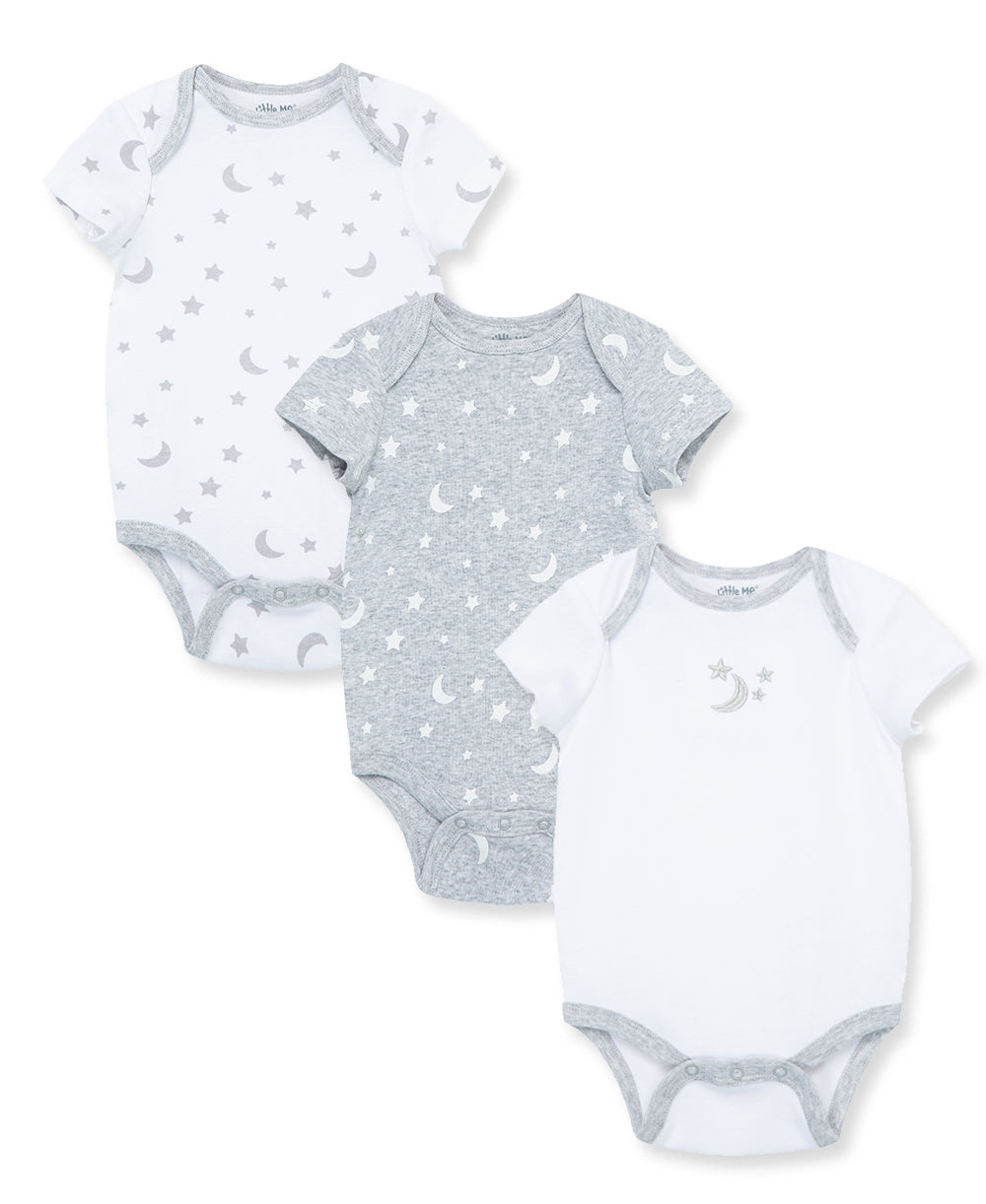 Moon & Stars 3-Pack Bodysuits - Little Me