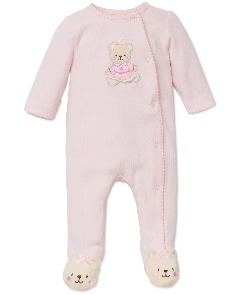 Pink Bear Footed One-Piece - Little Me