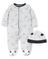 Dalmatian Footed One-Piece and Hat - Little Me