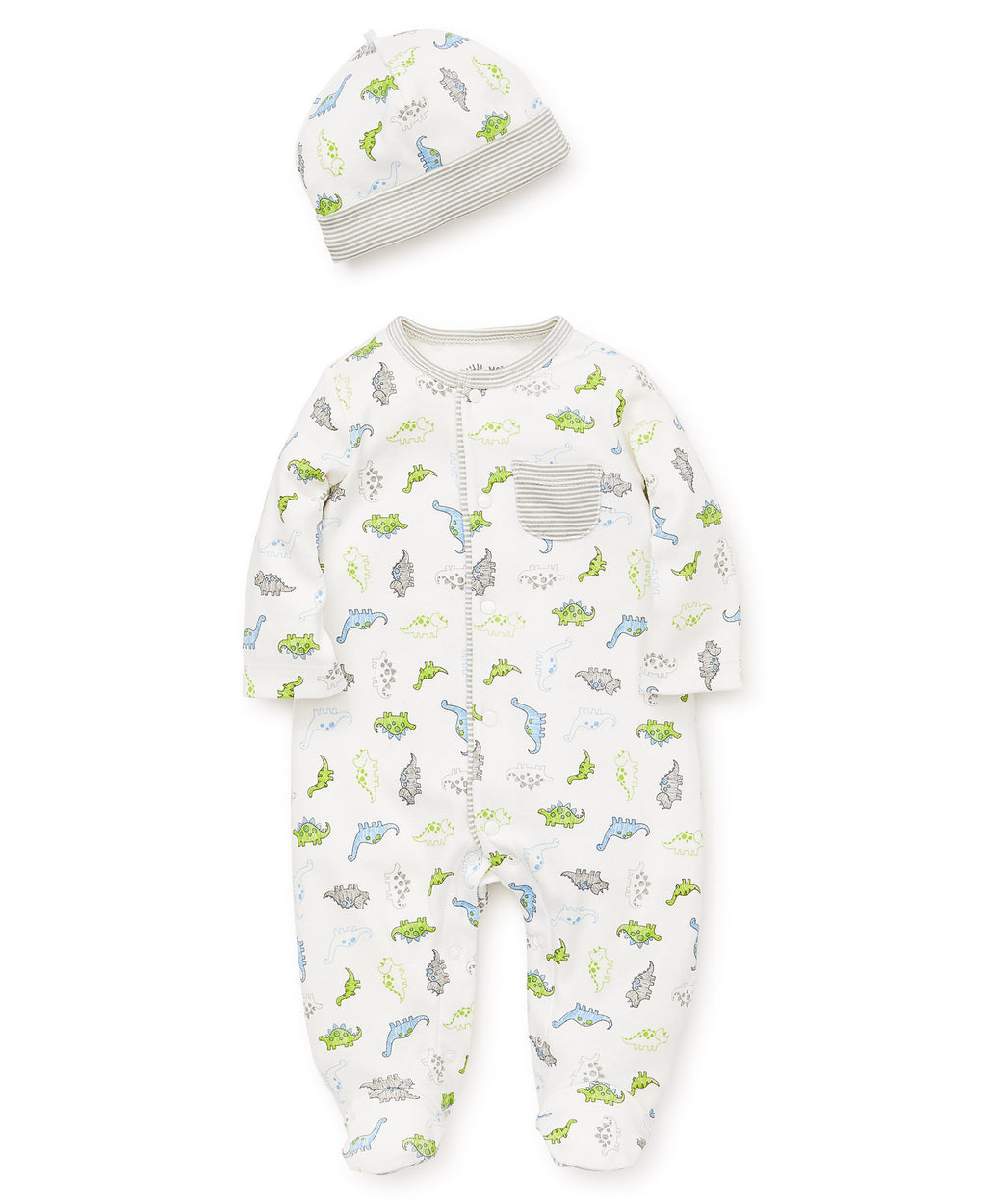 Tiny Dinos Footed One-Piece and Hat - Little Me