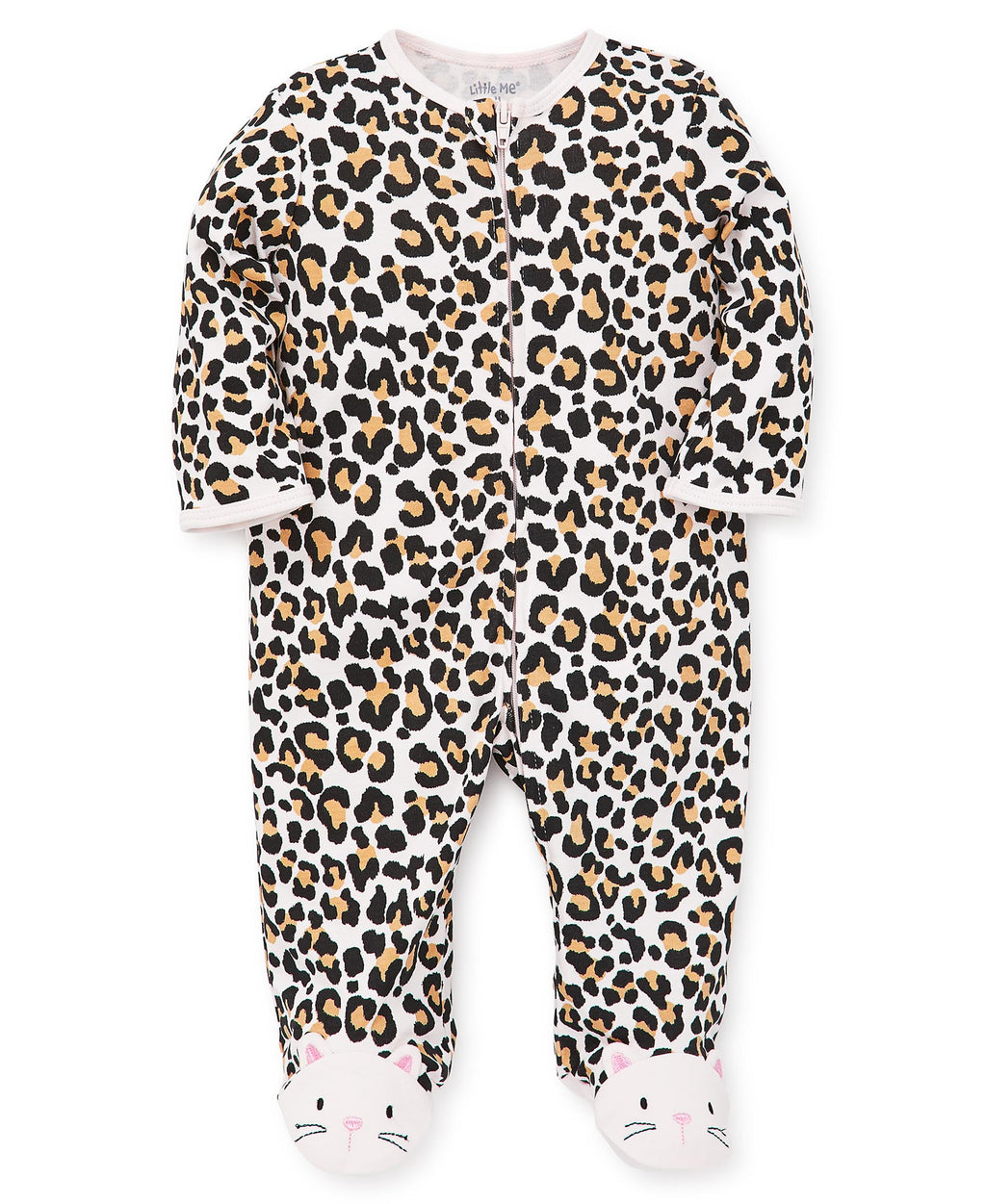 Leopard Zip Footed One-Piece - Little Me