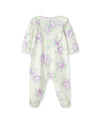 Lavish Blooms Zip Footed One-Piece And Hat - Little Me