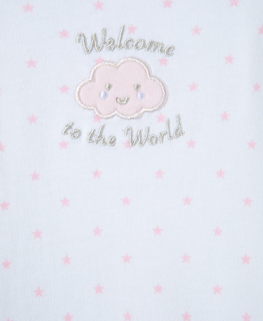 Pink Welcome To The World Sleeper Gown and Hat - Little Me