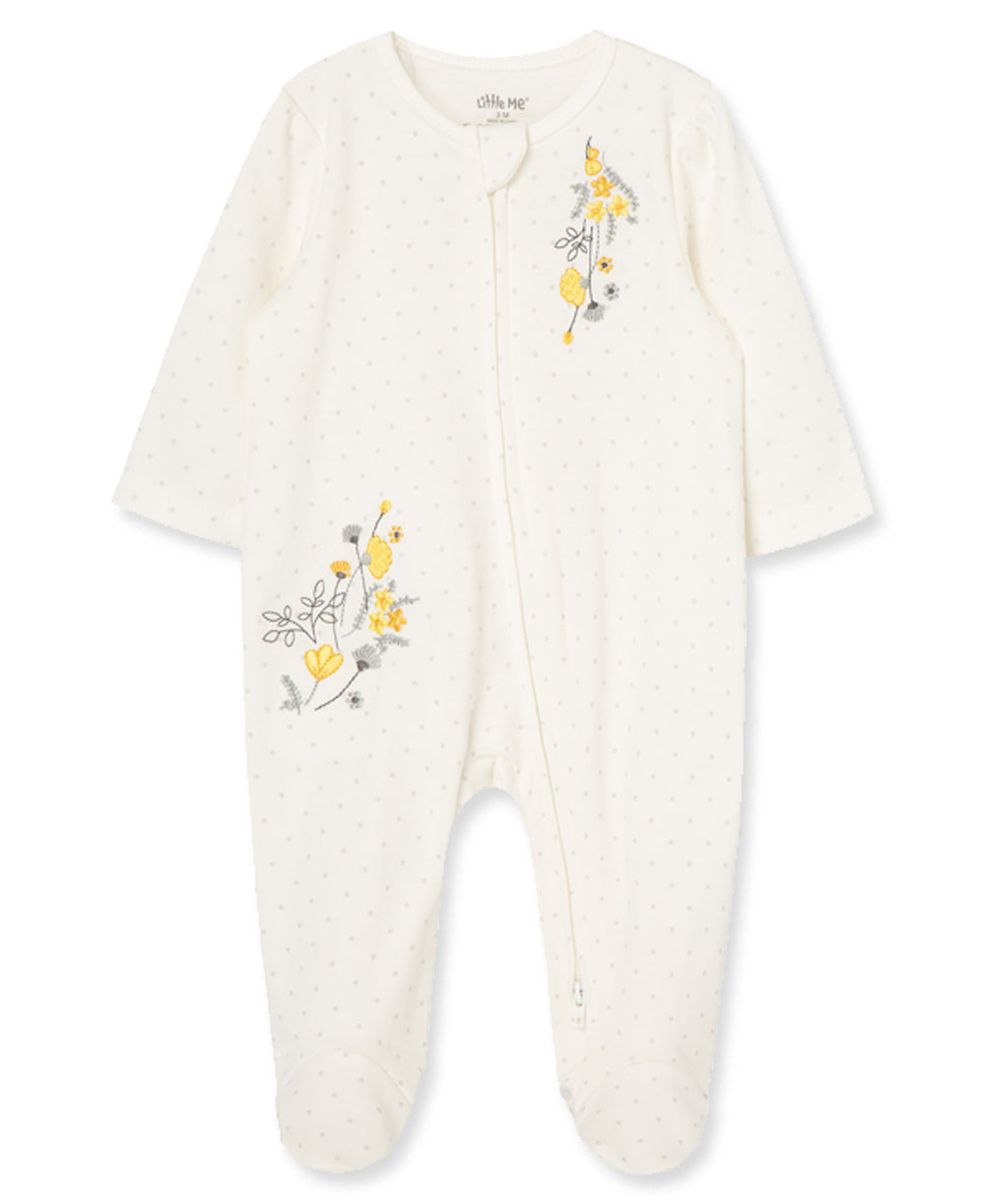 Primrose Zip Footed One-Piece - Little Me