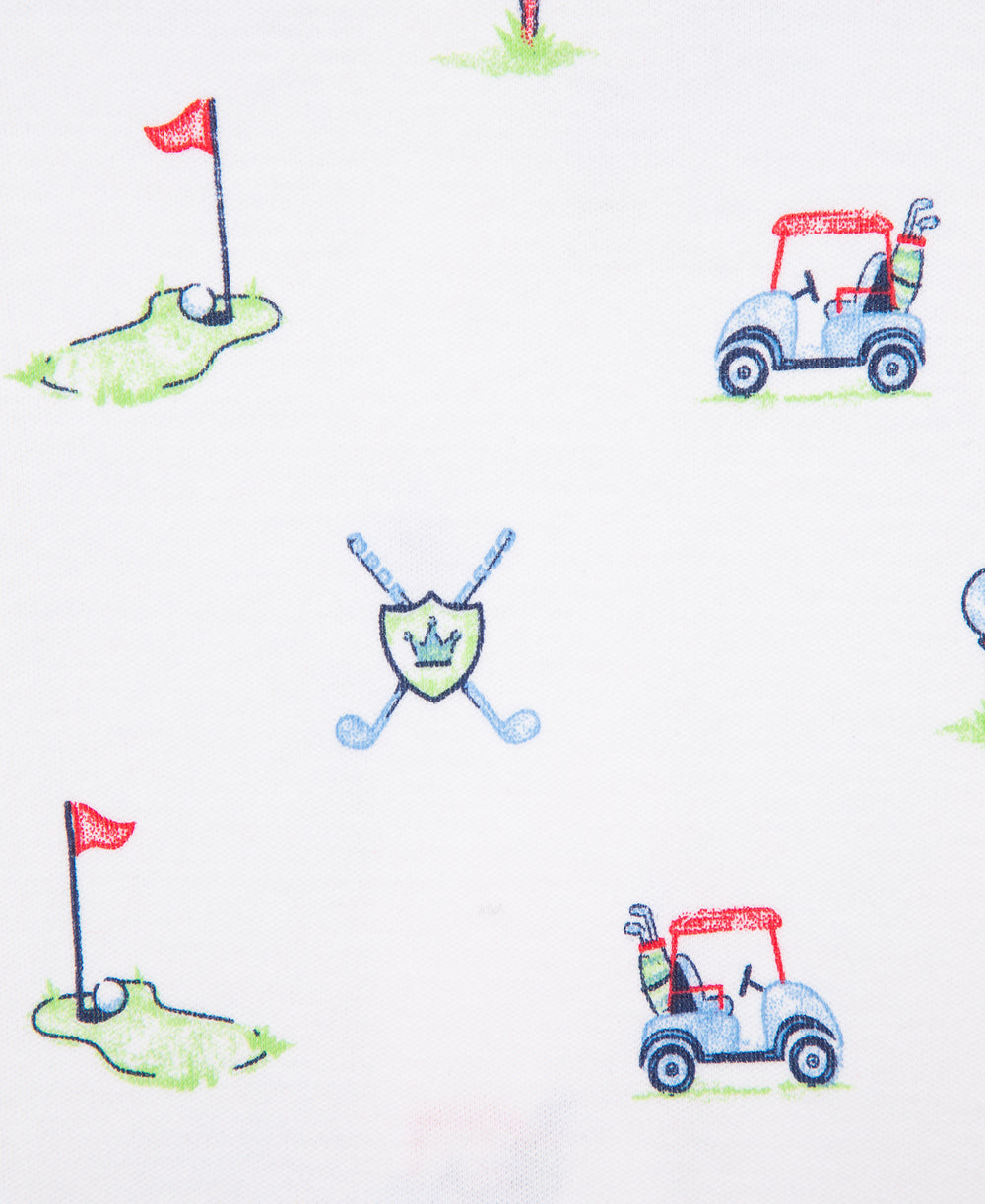 Golf Club 2-Way-Zip Footie with Hat - Little Me