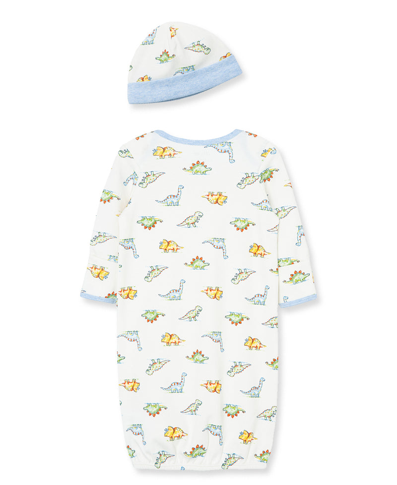 Dinomite Sleeper Gown And Hat - Little Me