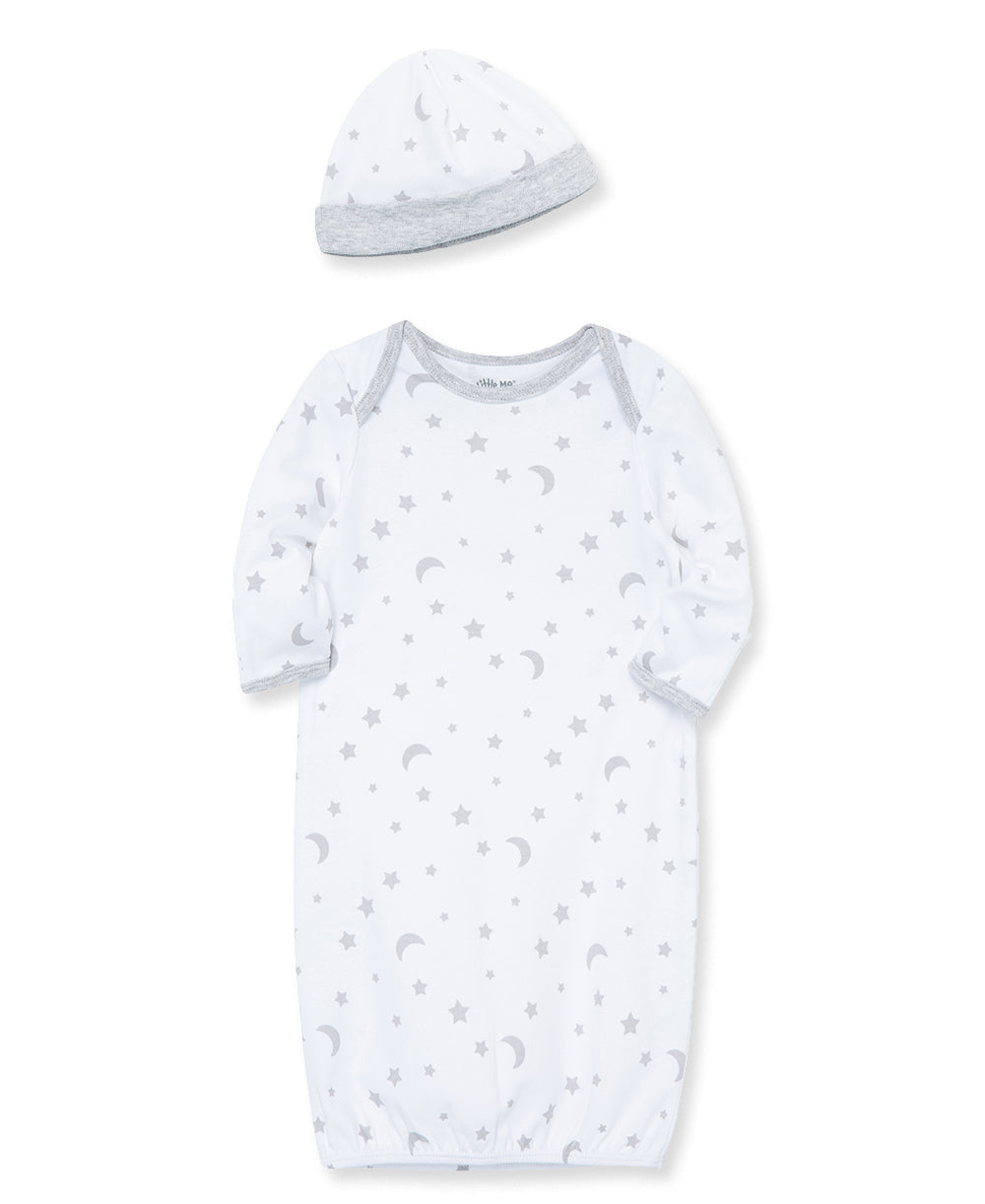 Moon & Stars Sleeper Gown and Hat - Little Me