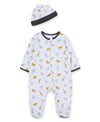 Jungle Pals Zipper Footed One-Piece and Hat - Little Me