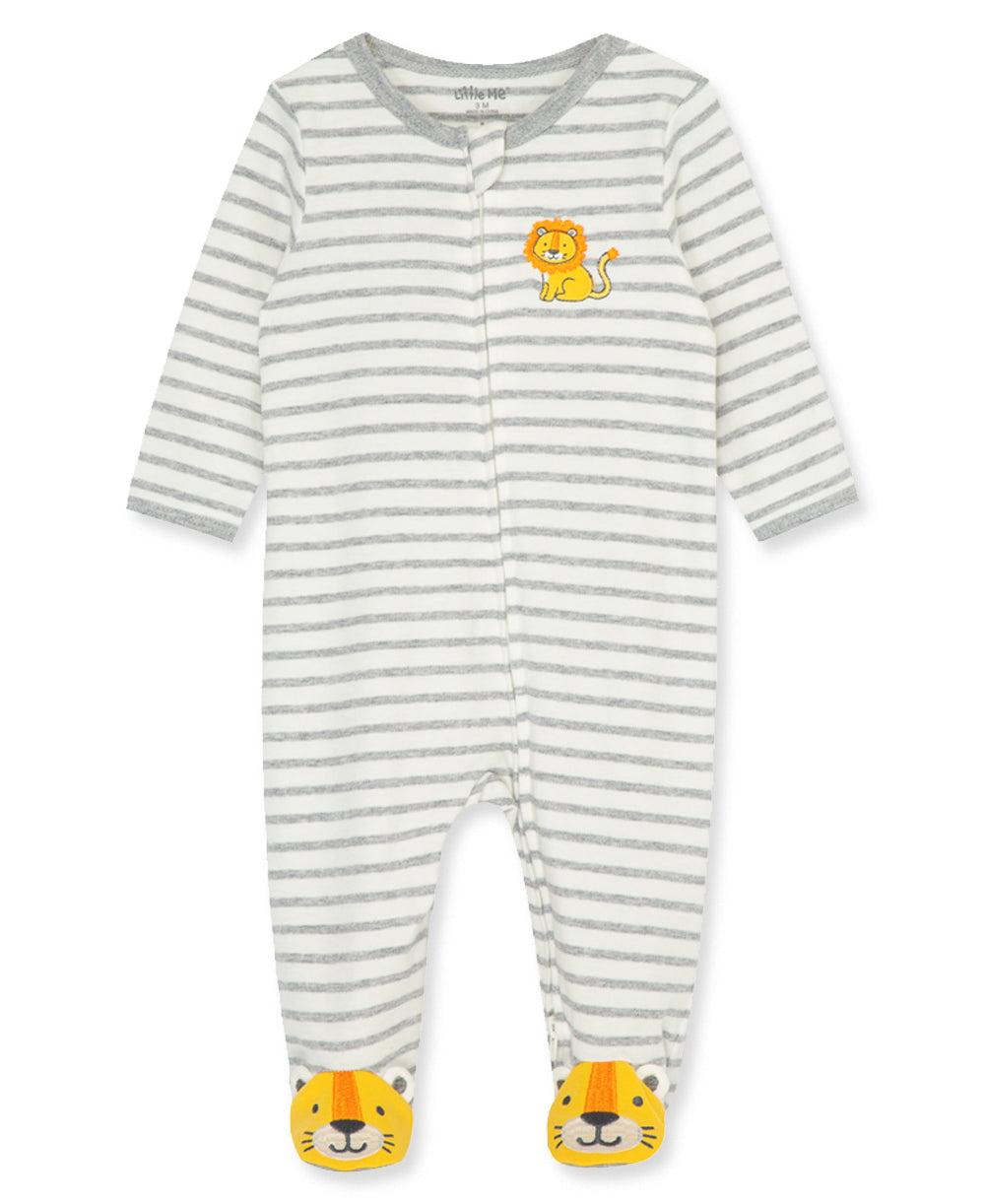 Little Lion 2-Way-Zip Footie - Little Me