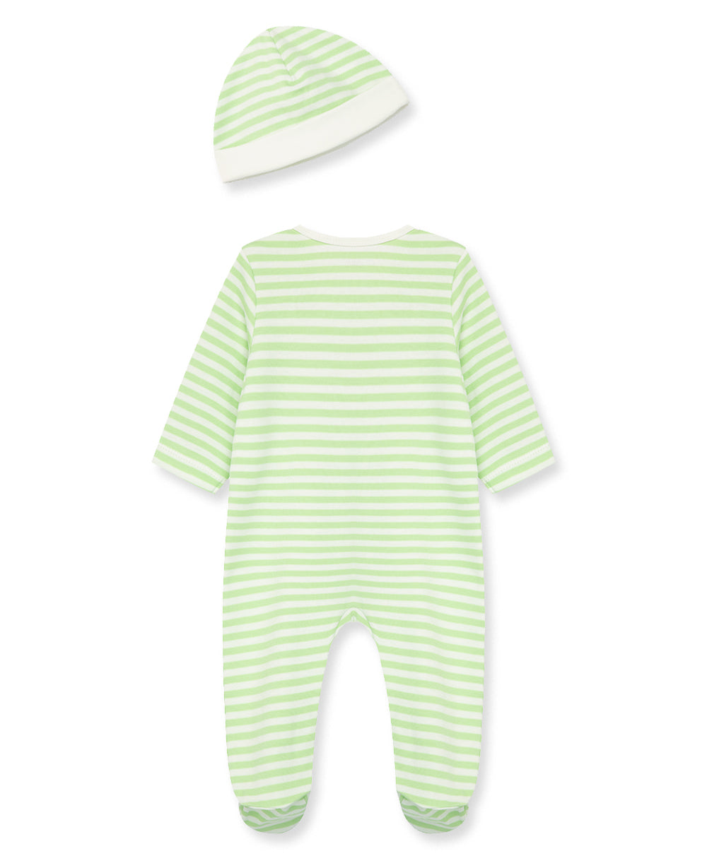 Caterpillar 2-Way-Zip Footie & Hat - Little Me