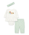 Hello Owl Infant Rib Bodysuit & Pant Set - Little Me