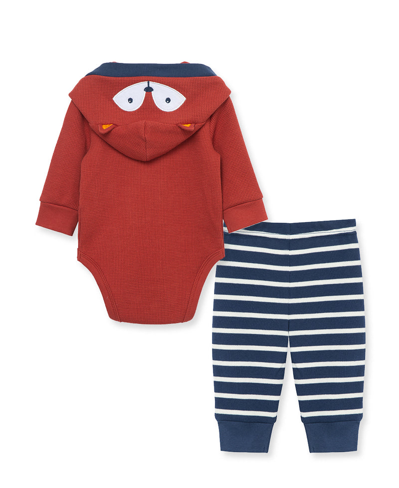 Fox Stripe Infant Bodysuit & Pant Set - Little Me