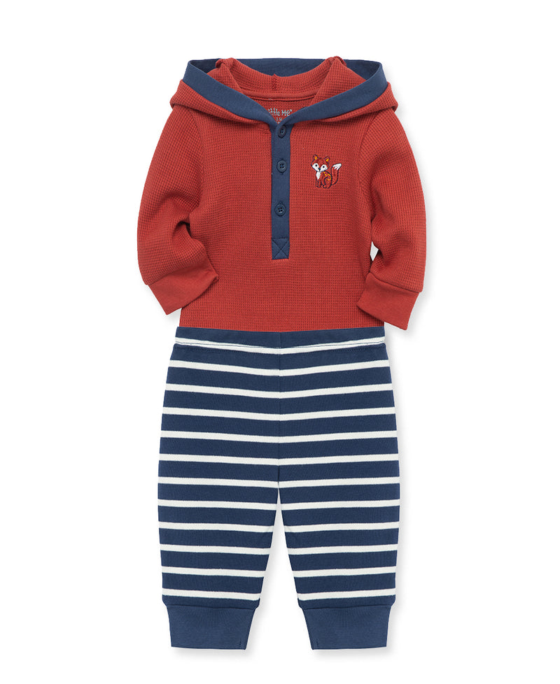 Fox Stripe Infant Bodysuit & Pant Set - Little Me