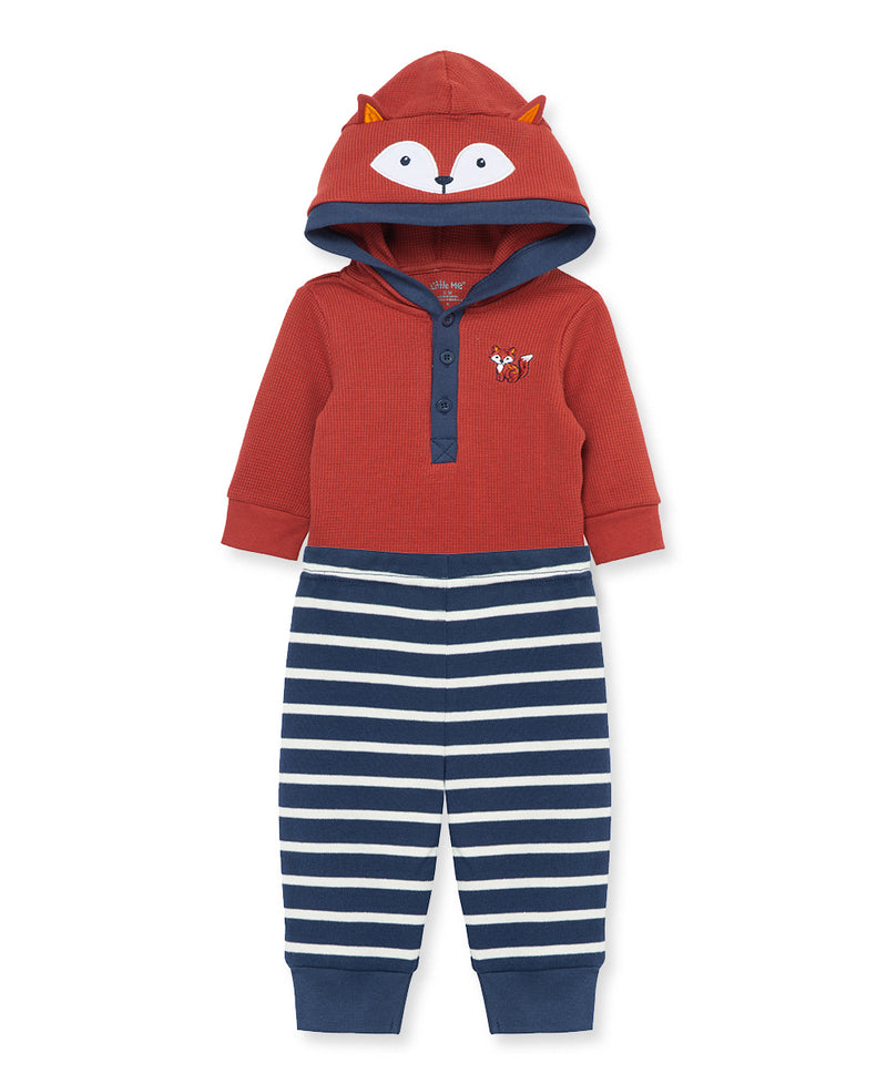 Fox Stripe Infant Bodysuit & Pant Set - Little Me