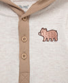 Fuzzy Bear Waffle Knit Bodysuit & Pant Set - Little Me