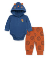 Lion Waffle Knit Bodysuit & Pant Set - Little Me