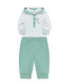 Raccoon Interlock Knit Infant Bodysuit & Pant Set - Little Me