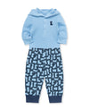 Puppy Waffle Knit Bodysuit & Pant Set - Little Me