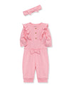 Peony Rib Knit Bodysuit & Pant Set - Little Me