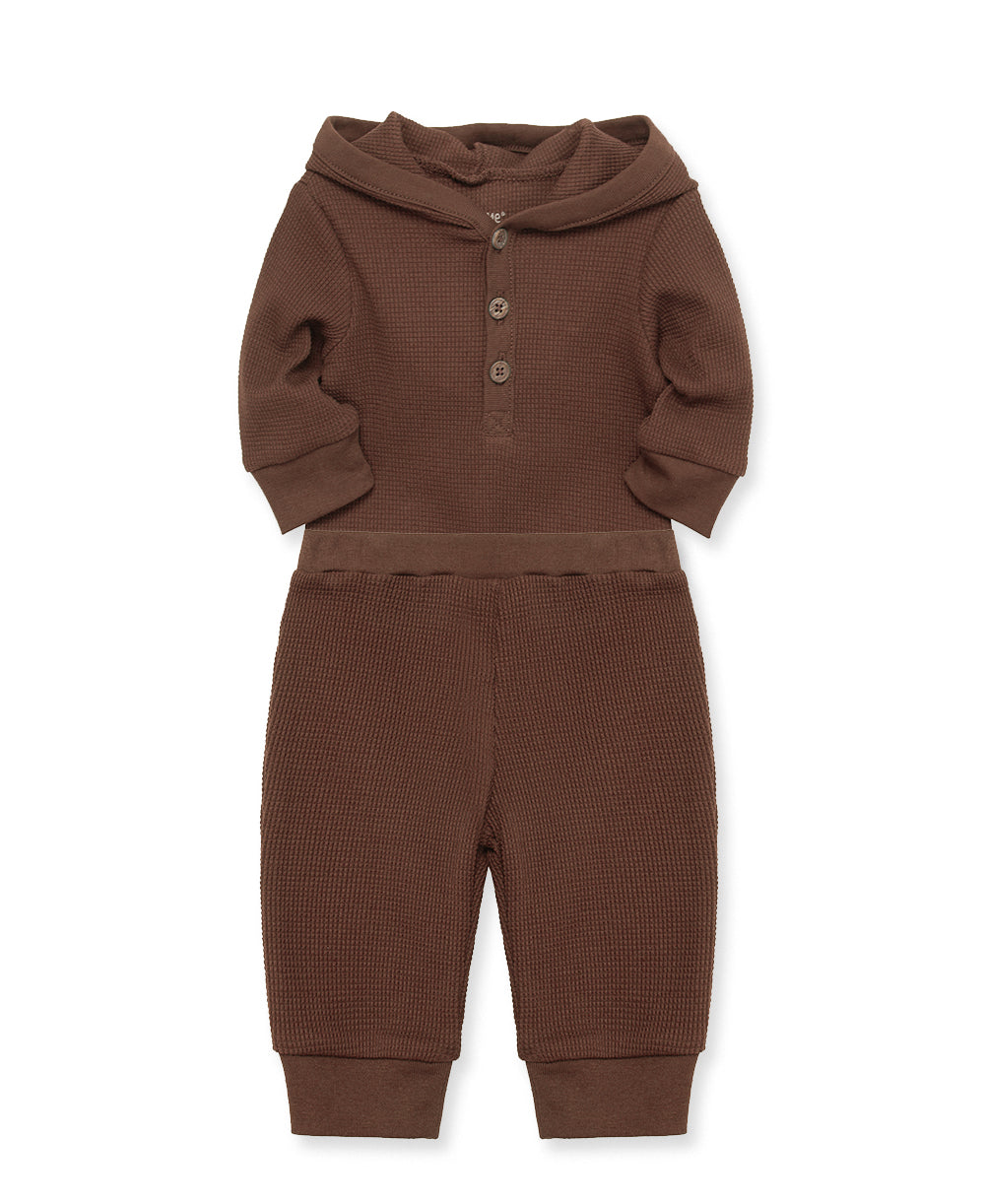 Chestnut Bsuit Pant Set - Little Me