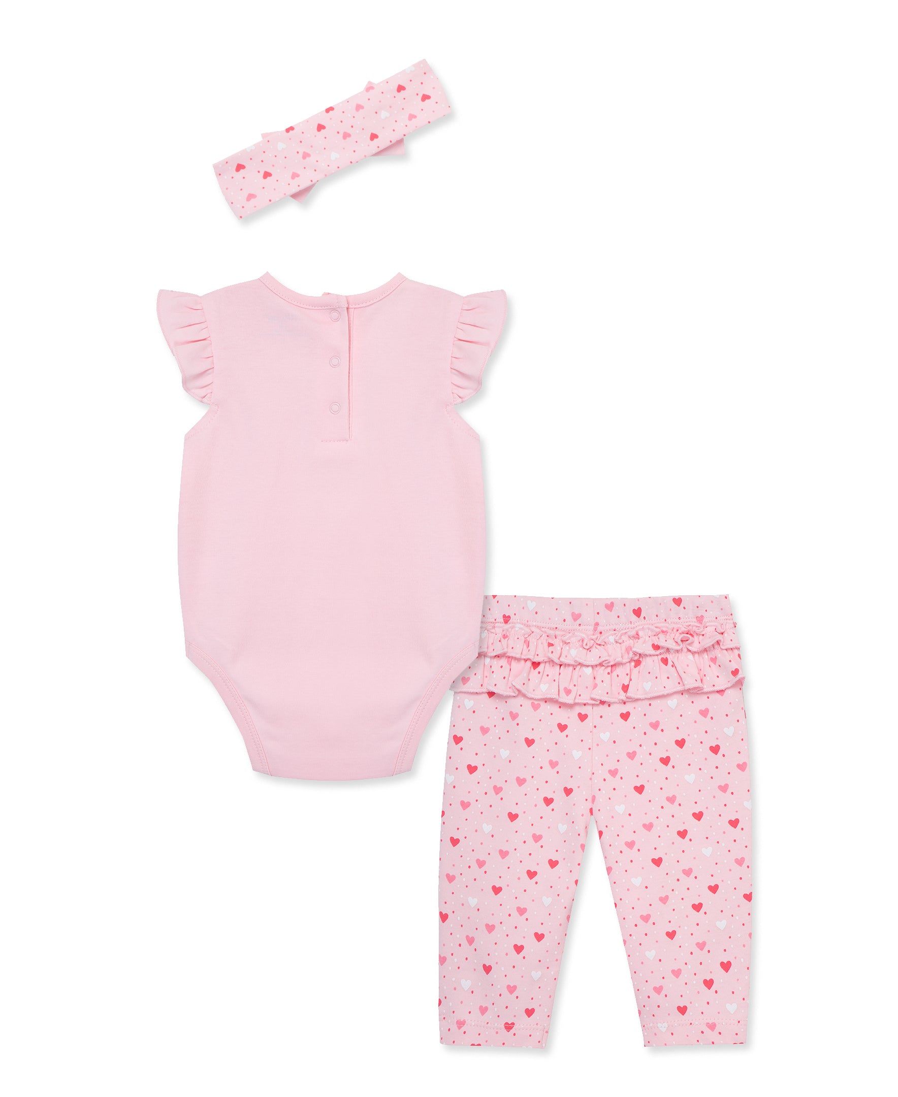 "Love" Bodysuit Set & Headband - Little Me