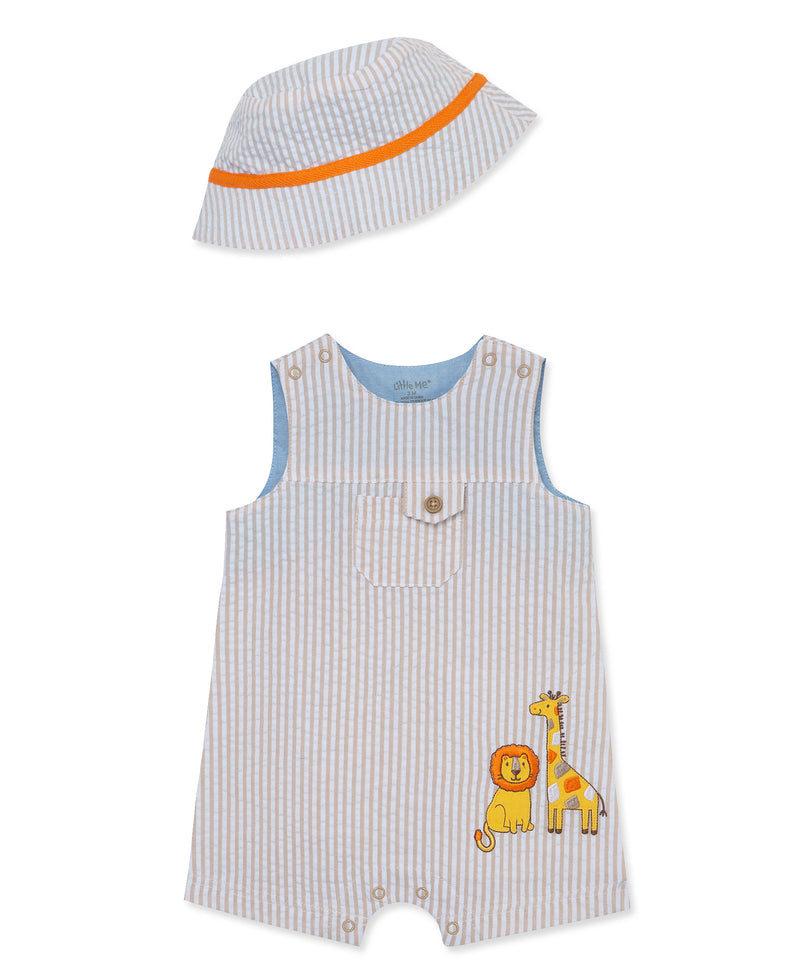 Safari Woven Sunsuit & Hat Set - Little Me