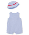Baseball Woven Sunsuit & Hat Set - Little Me