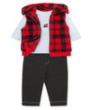 Plaid 3-Piece Vest Set - Little Me