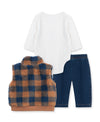 Check 3-Piece Vest Set - Little Me