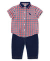 Check Woven Pant Set - Little Me