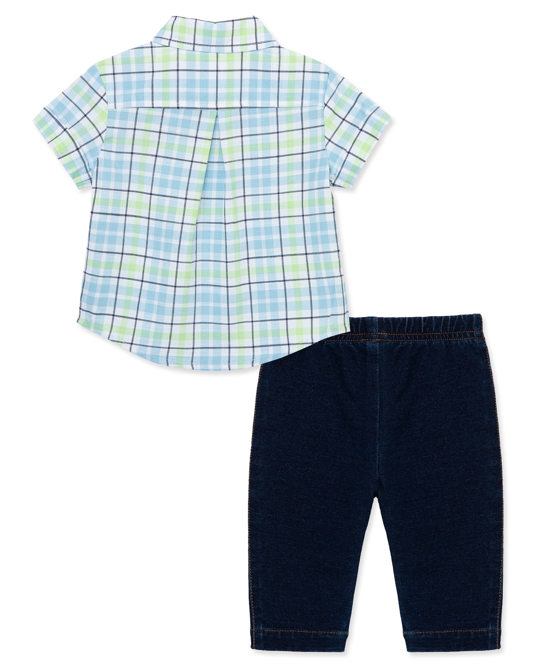 Plaid Woven Pant Set - Little Me