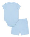 Chambray Blue Bodysuit & Short Set - Little Me