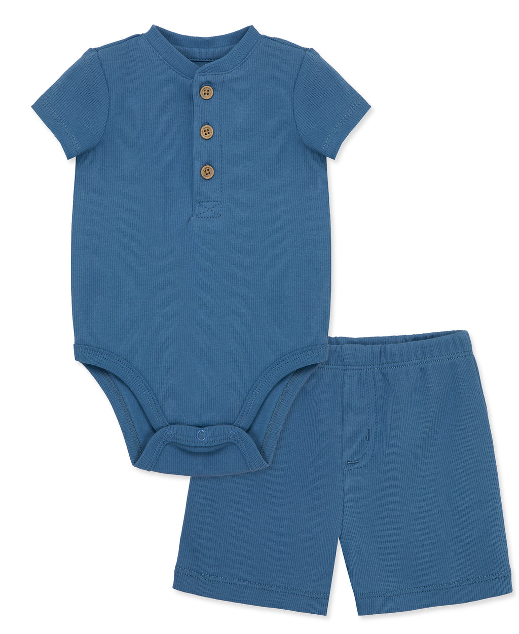 Blue Bodysuit & Short Set - Little Me
