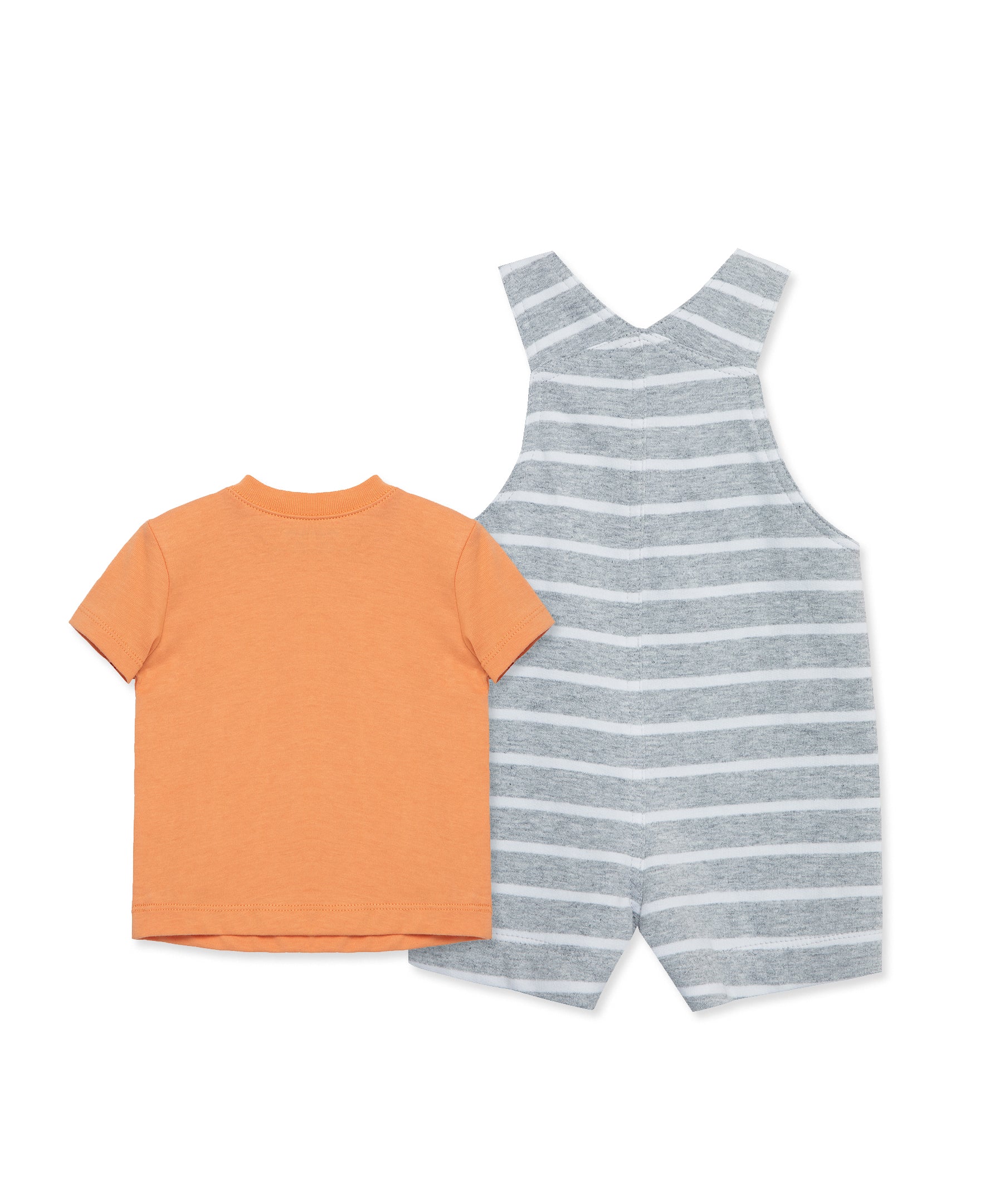 Tiger Cotton Knit Shortall Set (3M-12M) - Little Me