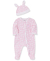 Easter Bunny Pink Footed One-Piece & Hat Set - Little Me