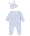 Easter Bunny Blue Footed One-Piece & Hat - Little Me