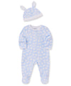 Easter Bunny Blue Footed One-Piece & Hat - Little Me