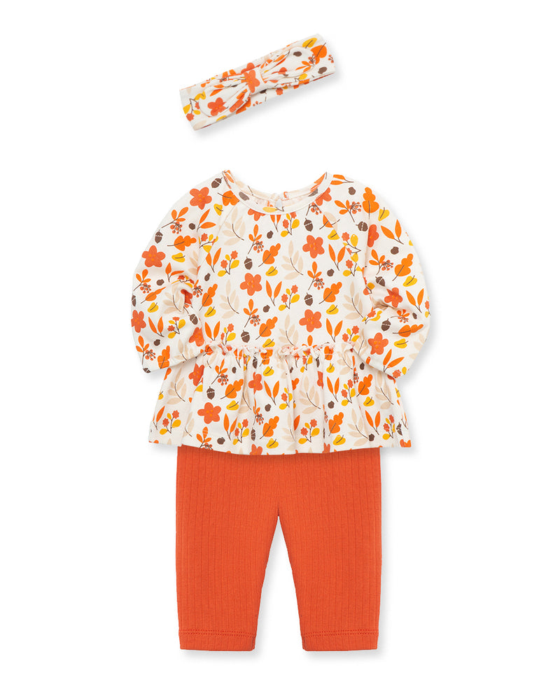 Autumn Cotton Infant Tunic Set - Little Me