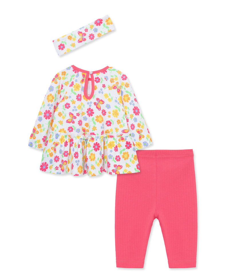 Butterfly Floral Tunic Set & Headband - Little Me