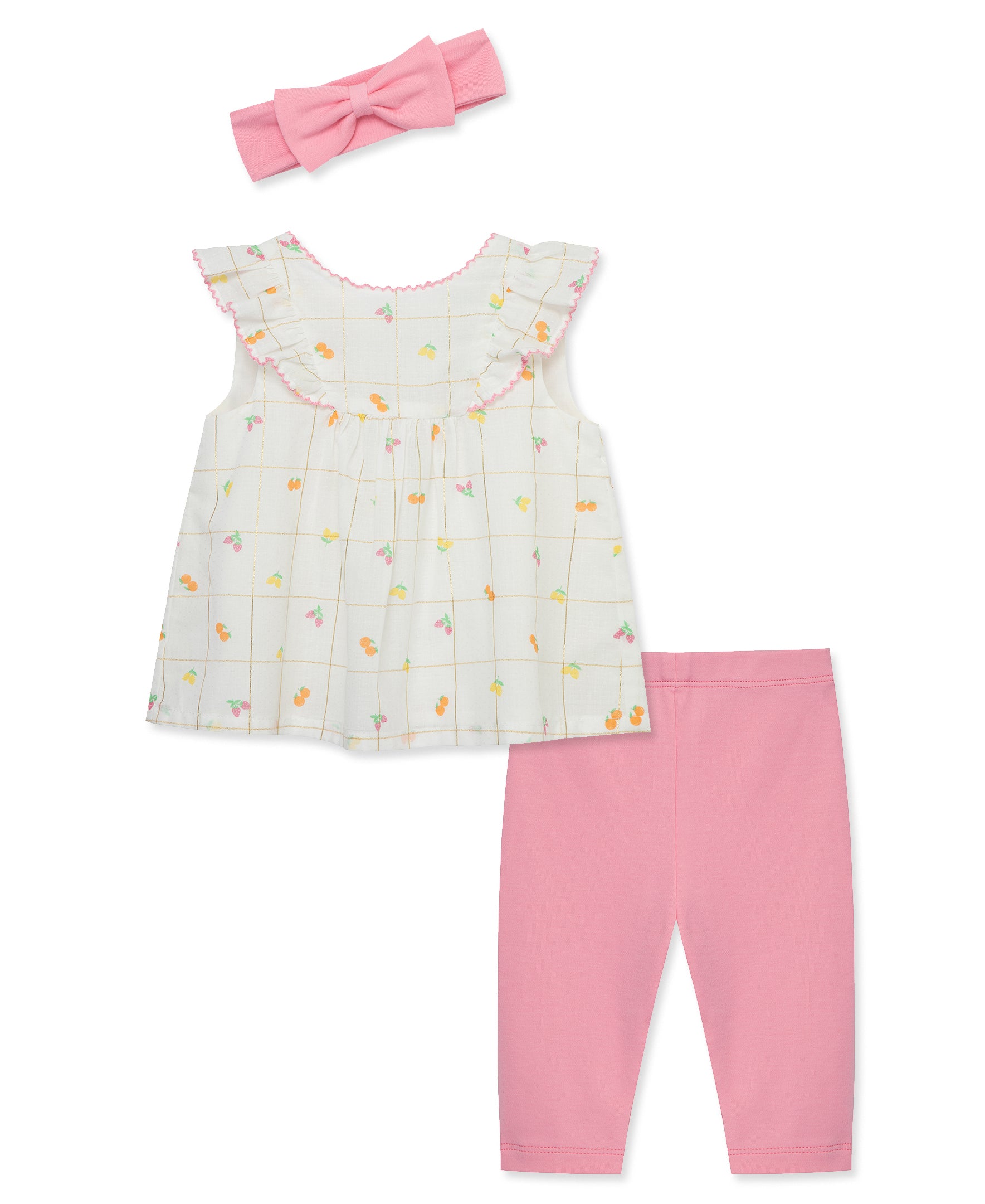 Fruit Basket Woven Tunic Set (3M-12M) - Little Me