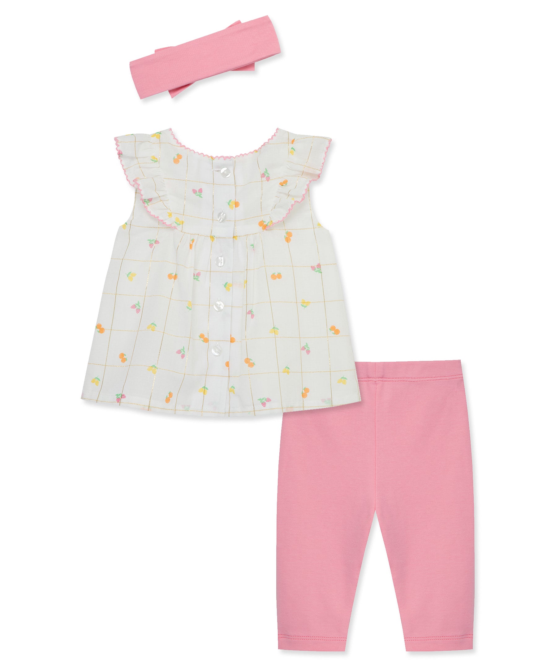 Fruit Basket Woven Tunic Set (3M-12M) - Little Me