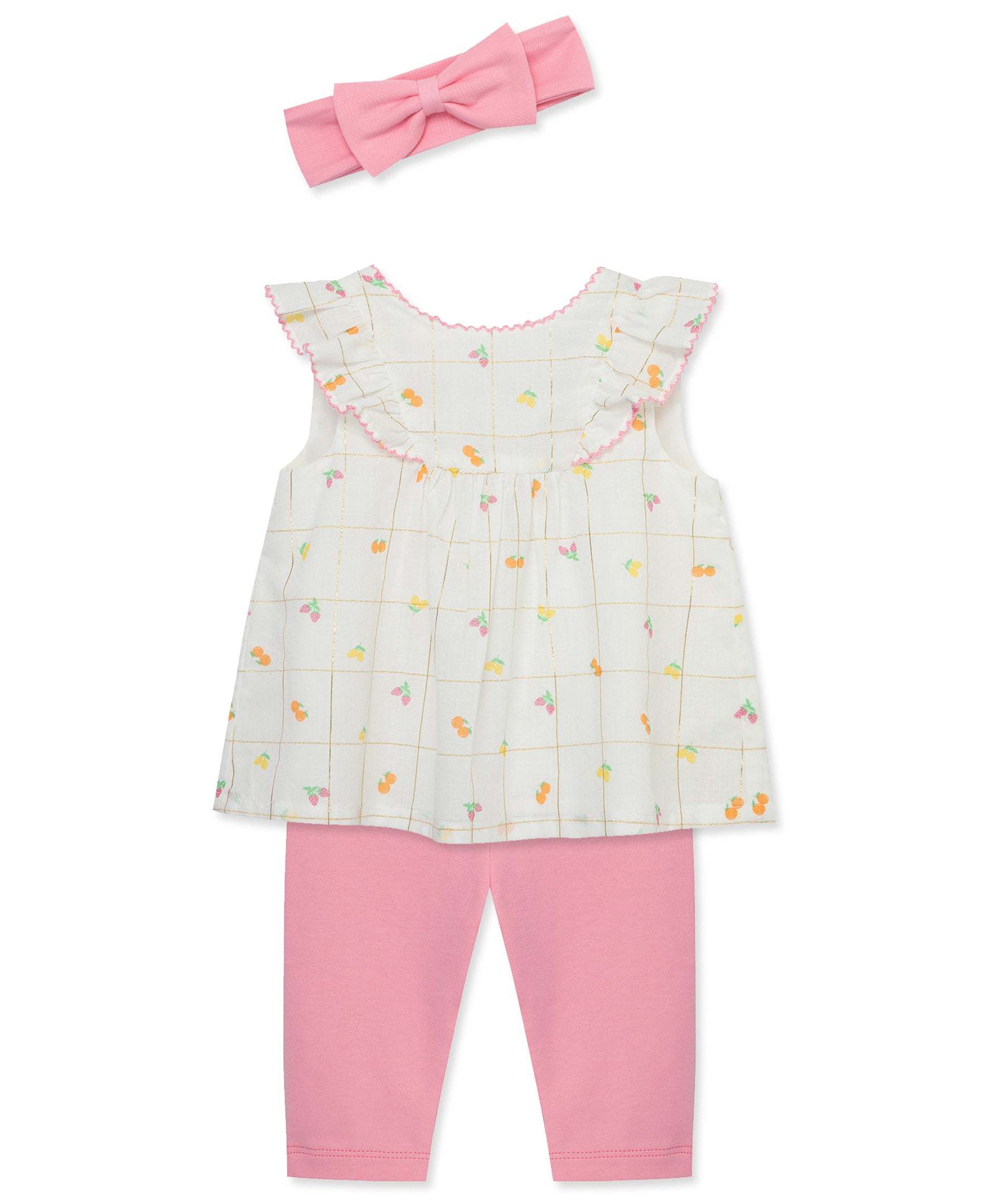 Fruit Basket Woven Tunic Set (3M-12M) - Little Me