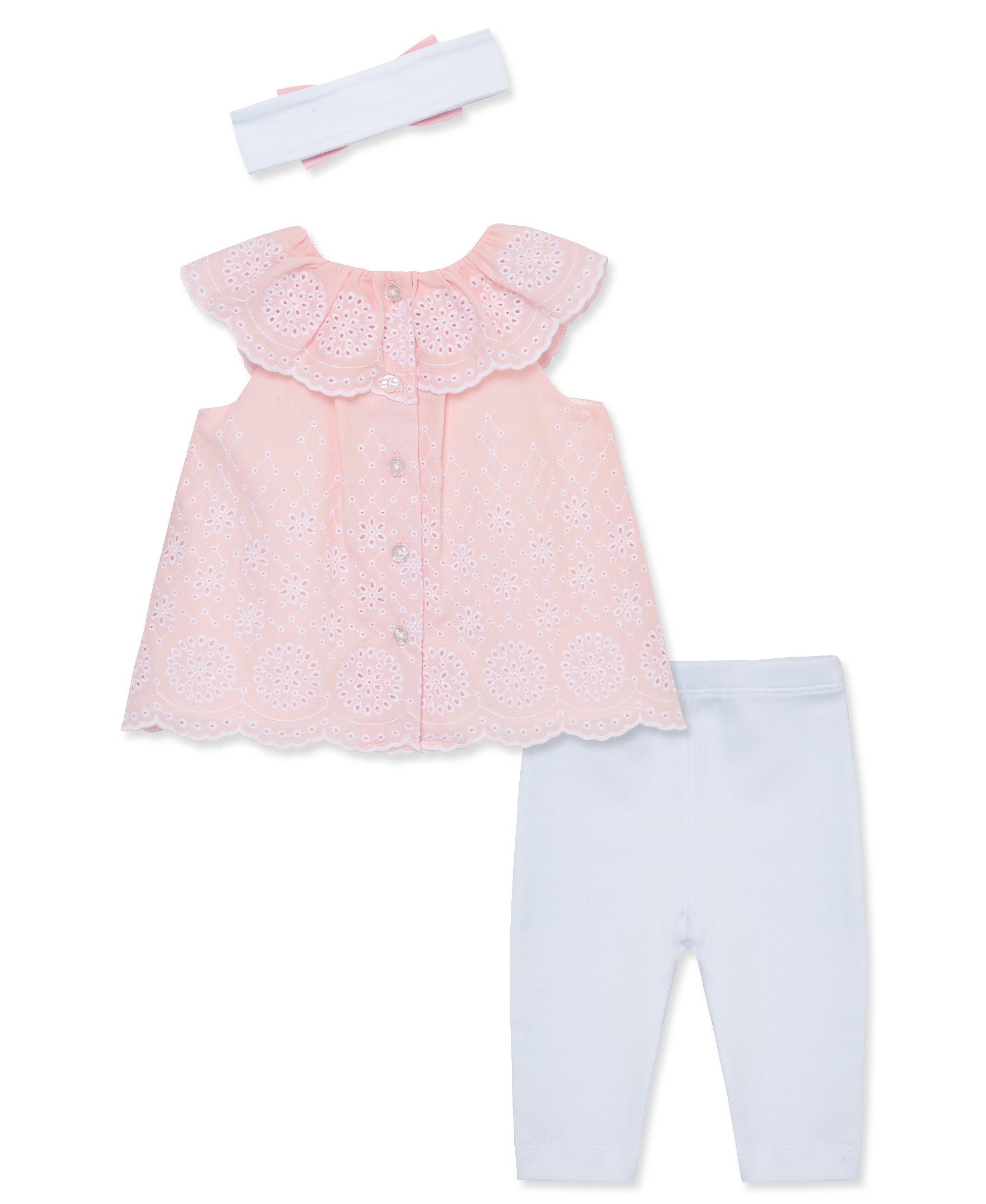 Rose Eyelet Woven Set (12M-24M) - Little Me