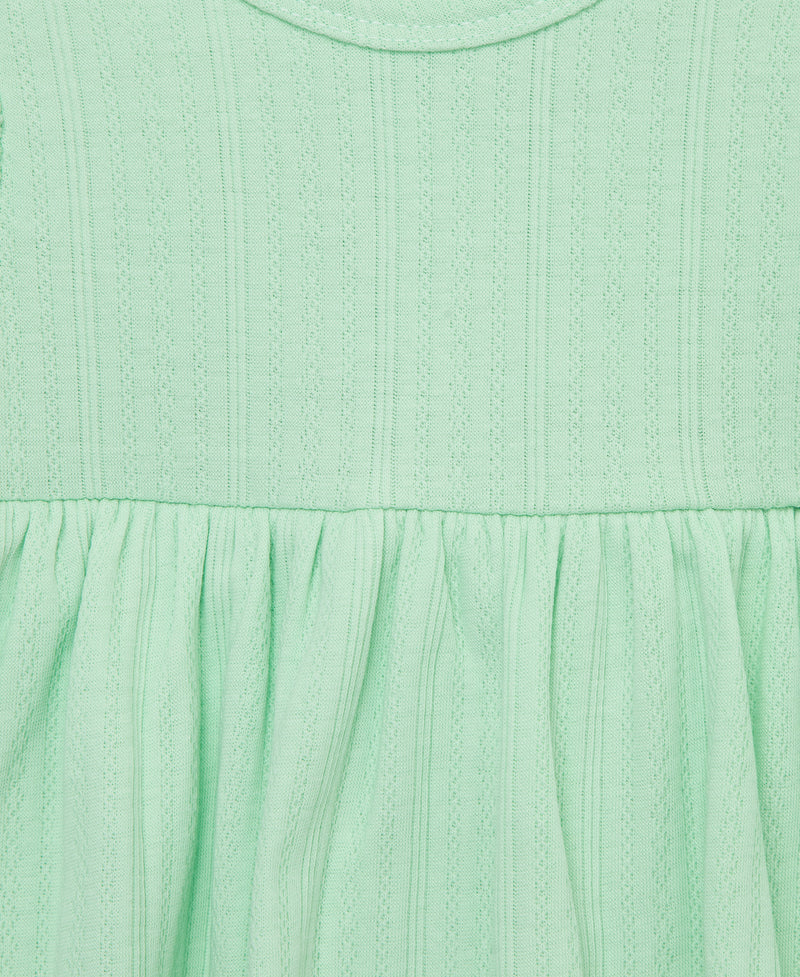 Green Knit Dress & Headband Set - Little Me